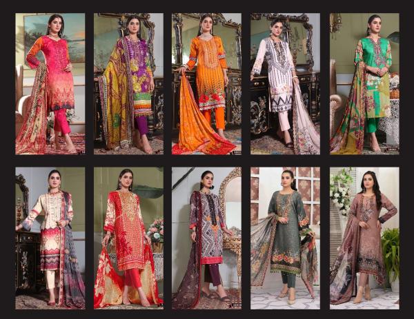 Apna Razia Sultan-38 Cotton Designer Printed Dress Material